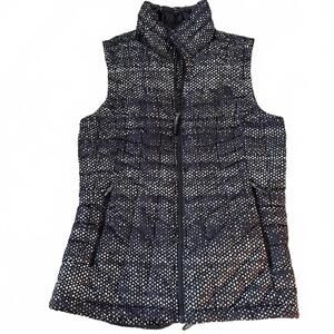 NORTH FACE  Thermoball Graphic Black/White Womens Puffer Vest SZ XS CabinCore